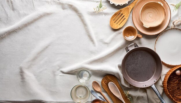 Kuchnia z akcesoriami kuchennymi