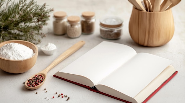 Książka kucharska i akcesoria